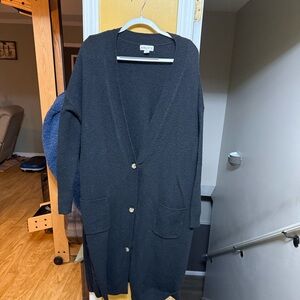 Ava & Viv Black Long Cardigan